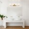 Designers Fountain Palmyra 32.75in 4-Light Brushed Gold Modern Indoor Vanity Light with Etched Glass Shades D255M-4B-BG - alternate 2